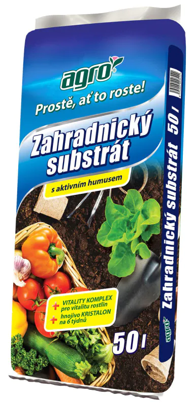 Substrát ZAHRADNÍCKY 50L AGRO