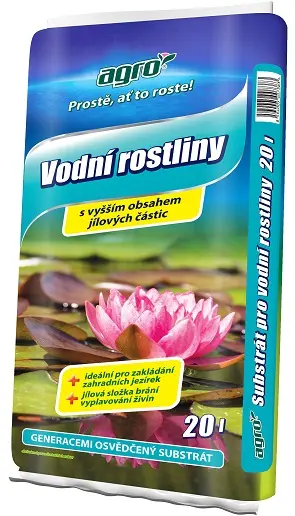 AGRO Substrát na vodné rastliny 20 l