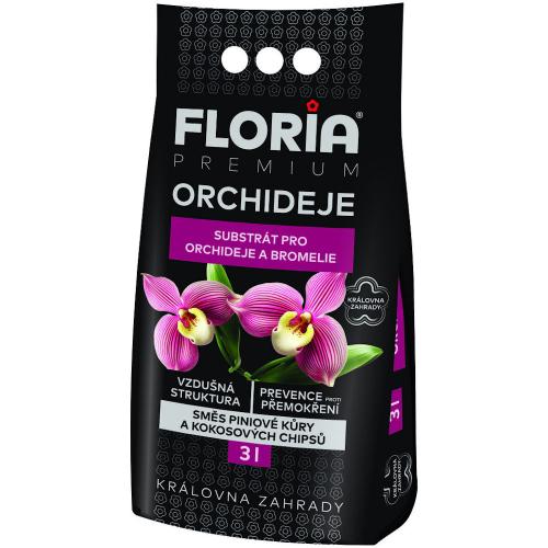 FLORIA Substrát na orchidey 3 l