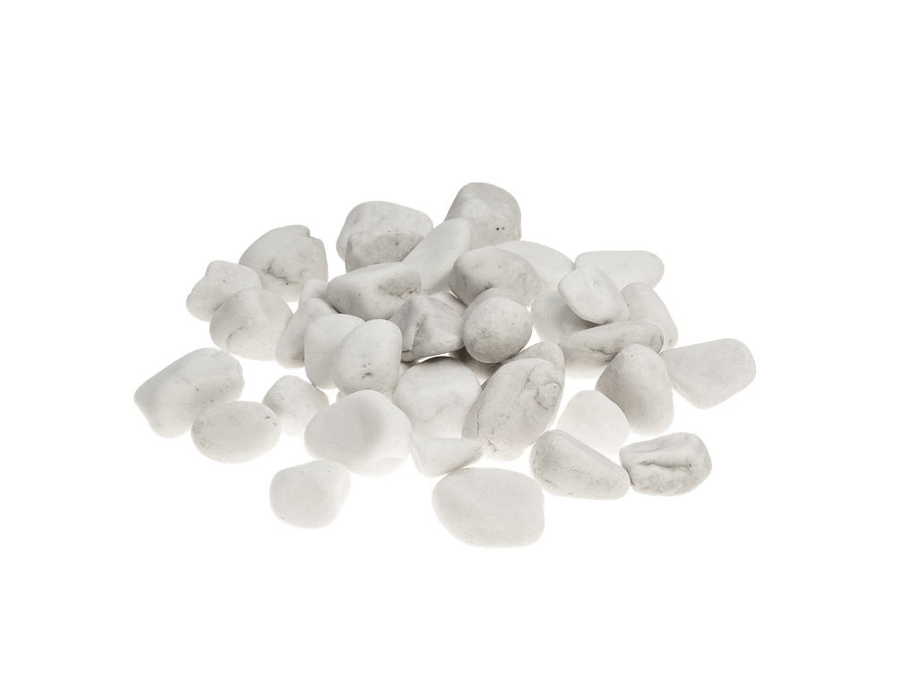 M16 Mramor okruhliak, frakcia 2-4 cm, 25 kg vrece, biela