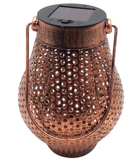[8090618] Dekorácia Strend Pro Cooper, solárny medený lampáš, 1x LED, 11x17cm 