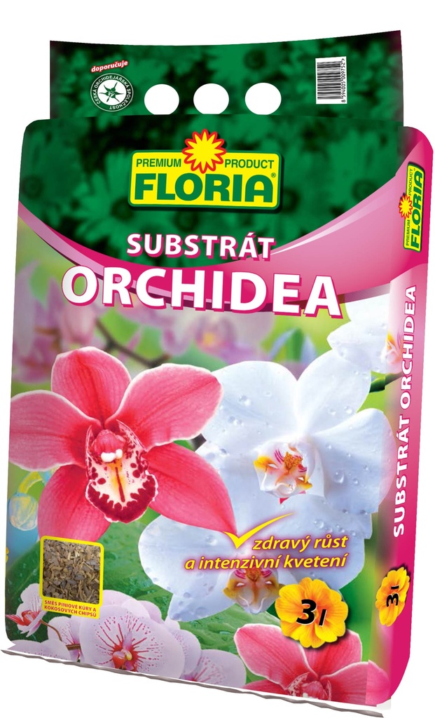 FLORIA Substrát na orchidey 3 l