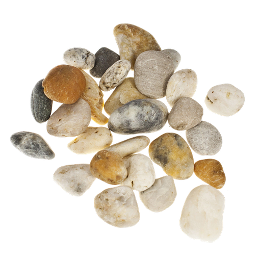 [S22132498] K98 Kremeň MIX okruhliak, frakcia 16-32 mm, 25 kg vrece, multicolor-bledá